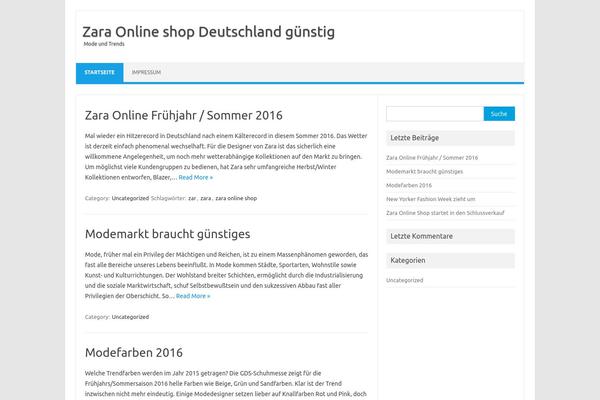 Twenty Ten theme site design template sample