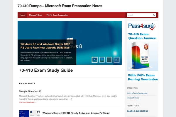 70-410dumps.com site used Microsoft