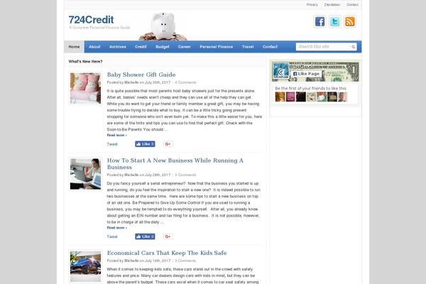Daily theme site design template sample