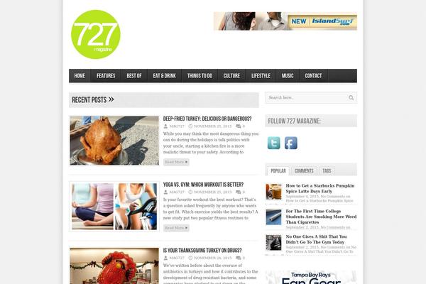 avenue theme site design template sample