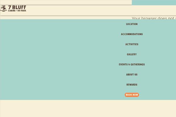 7bluffcabins.com site used 7bc