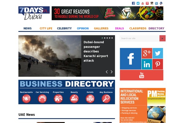 sevendays theme websites examples