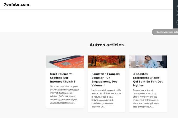 Vantage theme site design template sample