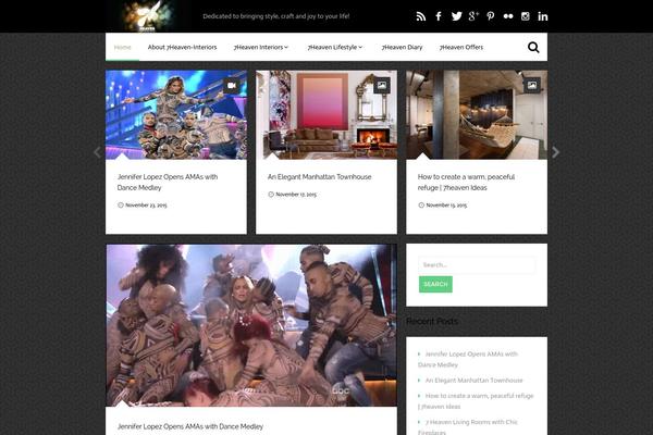 Carino theme site design template sample