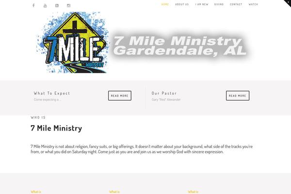 Church-suite theme site design template sample