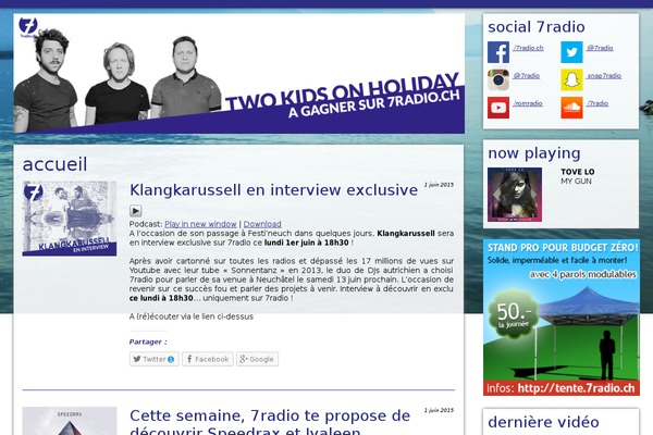 7radio.ch site used 7radio