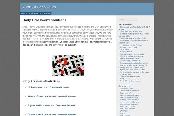Twenty Seventeen theme site design template sample