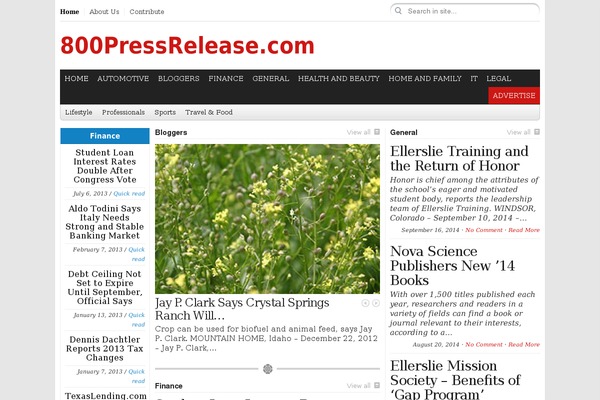 City Desk theme site design template sample