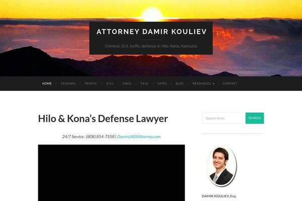 Hemingway theme site design template sample