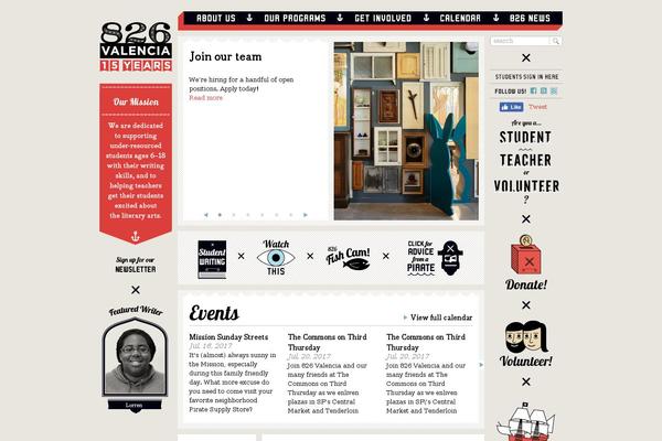 Valencia theme site design template sample