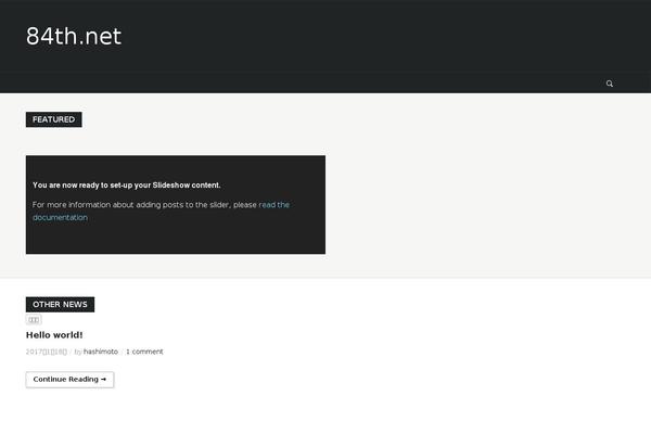 Lightning theme site design template sample