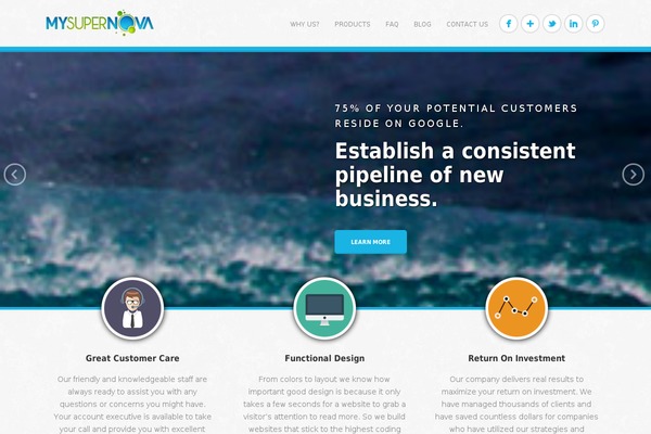 Mineral theme site design template sample