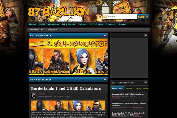 Elements theme site design template sample