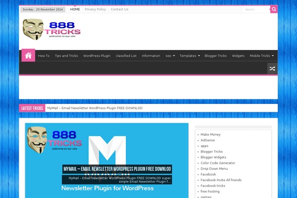 Site using Ad Logger plugin