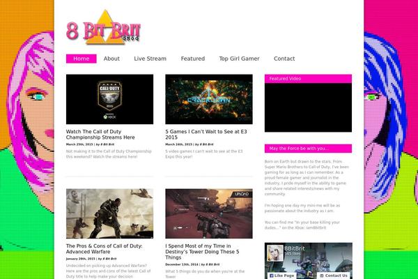 8bitbrit.com site used Themeforest-2415788-gonzo-clean-responsive-wp-magazine