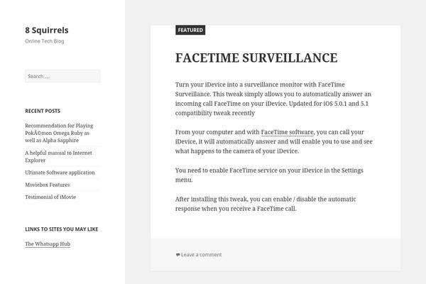 Twenty Fifteen theme site design template sample