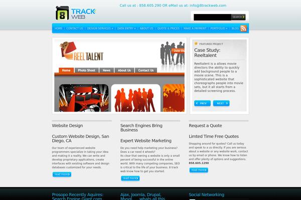 Webfolio theme site design template sample