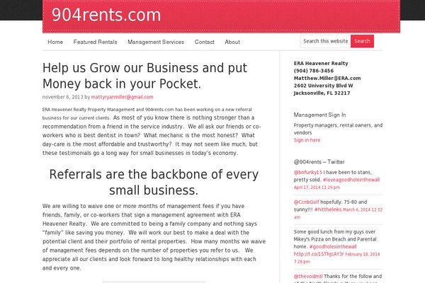 Balance theme site design template sample