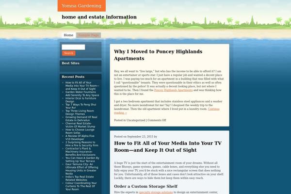 Beach theme site design template sample