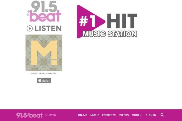 915thebeat.com site used Corus-fm-radio