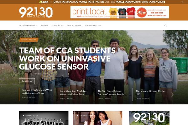 Newspaper theme site design template sample