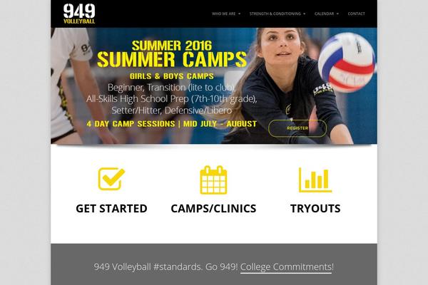 Thunder theme site design template sample