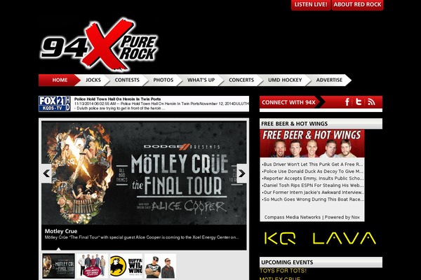 94xrocks.com site used Kqds