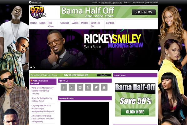 Radio theme site design template sample