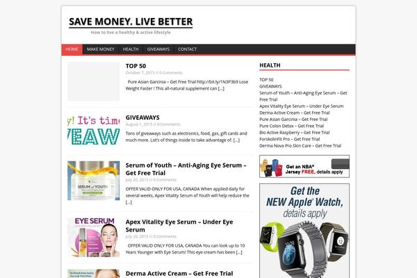 MH Magazine lite theme site design template sample