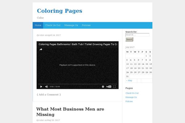 999coloringpages.com site used BlogKori