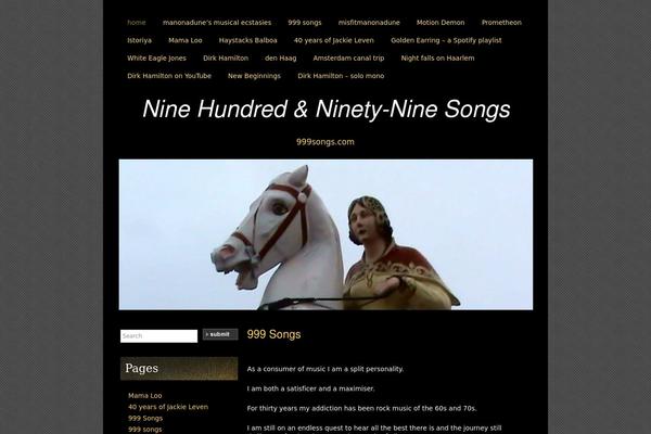 Silent Film theme site design template sample