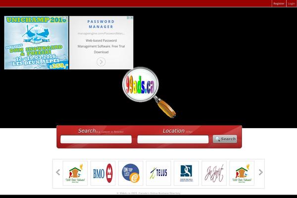 99ads.ca site used Kinexmedia