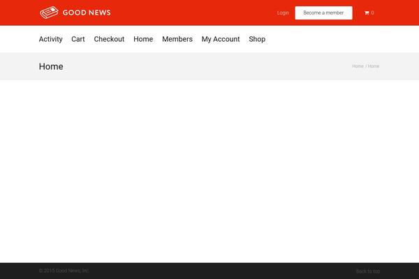 GoodNews theme site design template sample