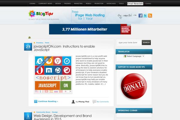 9blogtips.com site used AllTuts