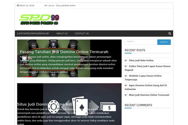 Valenti theme site design template sample