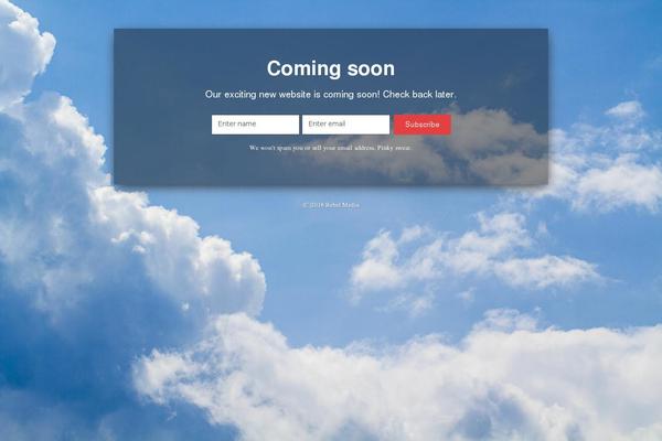 Site using EZP Coming Soon Page plugin