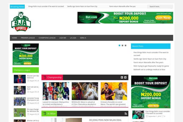 Extranews theme site design template sample