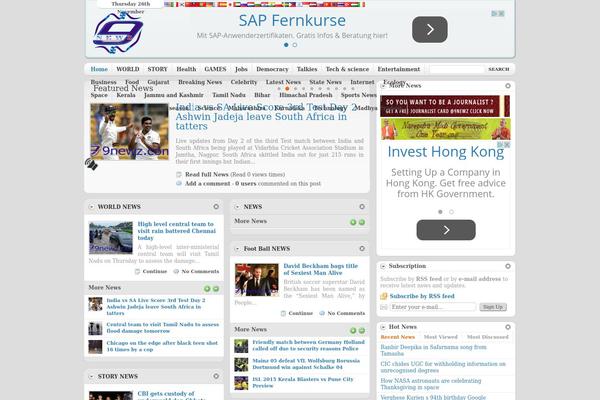 Comfy theme site design template sample