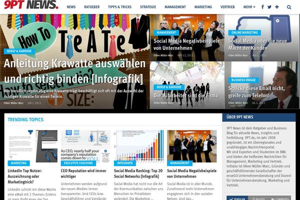 Top News theme site design template sample