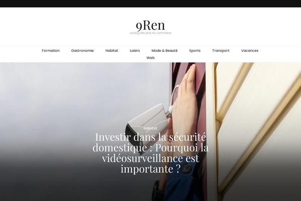 Blossom Feminine theme site design template sample