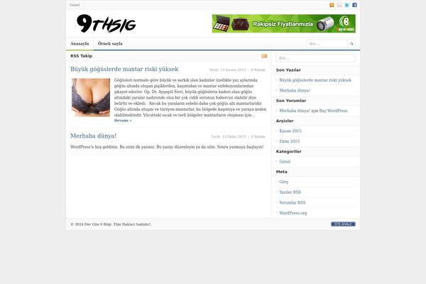 Daily theme site design template sample