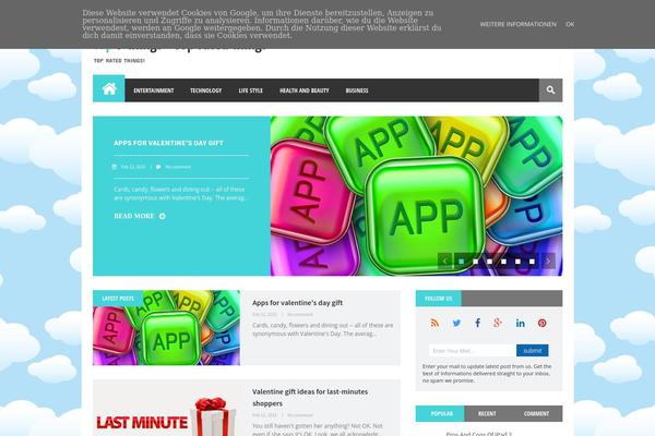 Gonzo theme site design template sample