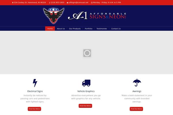 The7 theme site design template sample