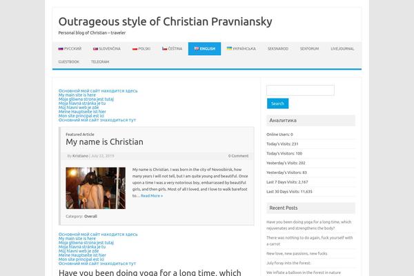 WordPress website example screenshot