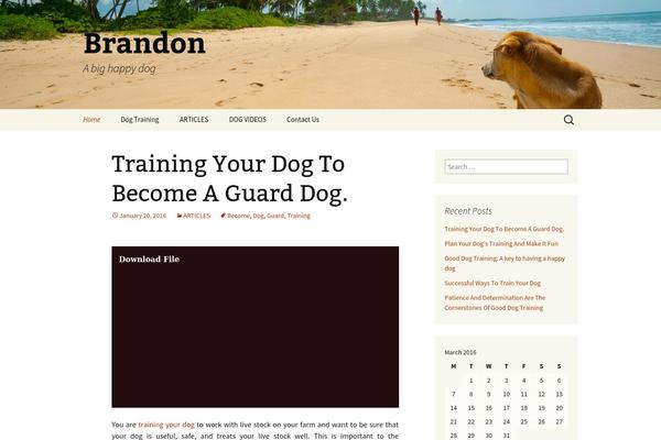 Twenty Thirteen theme site design template sample