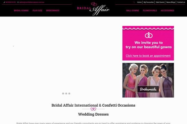 a-bridal-affair.com.au site used Bridal