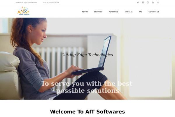 Shadow theme site design template sample