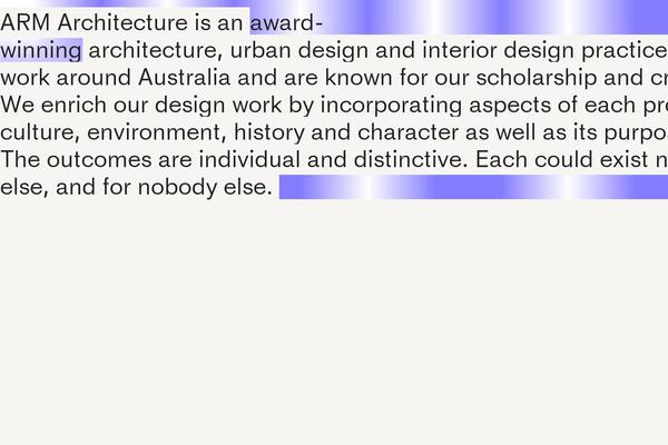 a-r-m.com.au site used Arm