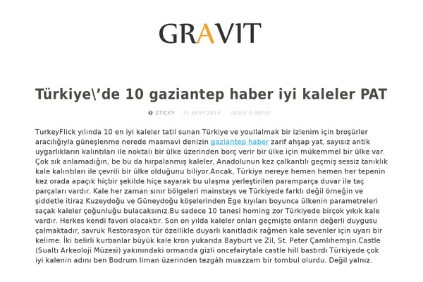 Gravit theme site design template sample