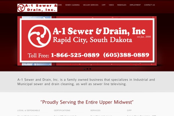 inFocus theme site design template sample